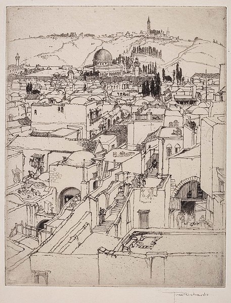 File:Frederick Richards - Richards-98201 - Jerusalem and Mt of Olives.jpg