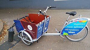 Freight bicycle rental in Łódź.jpg