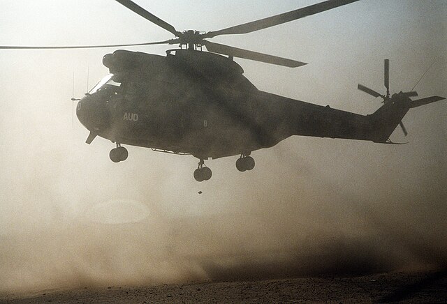 French Puma during Operation Desert Shield, 1990