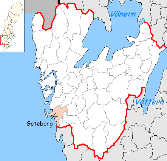 Localisation de Göteborg