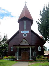 A Karo people church affiliated with Karo Batak Protestant Church (GBKP). Kabanjahe, Karo Regency, North Sumatra. GBKP.JPG