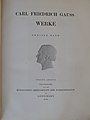 Том II «Карла Фридриха Гаусса Верке», 1876 г.