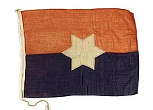 An Aberdeen Line house flag in the UK National Maritime Museum, similar to that from Pericles in the Western Australian Museum George Thompson & Co. Ltd.jpg