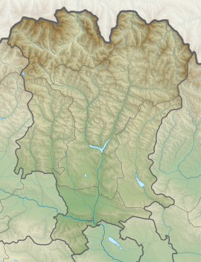 Map showing the location of Bodorna Rock Columns Natural Monument