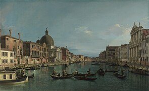 Canaletto - Chiesa degli Scalzi with San Simeone Piccolo, National Gallery, London