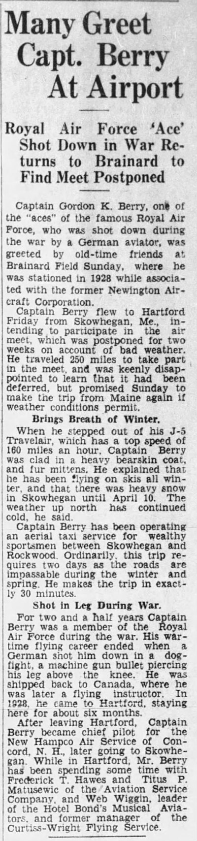 Thumbnail for File:Gordon King Berry (1897-1943) in the Hartford Courant of Hartford, Connecticut on May 8, 1933.jpg