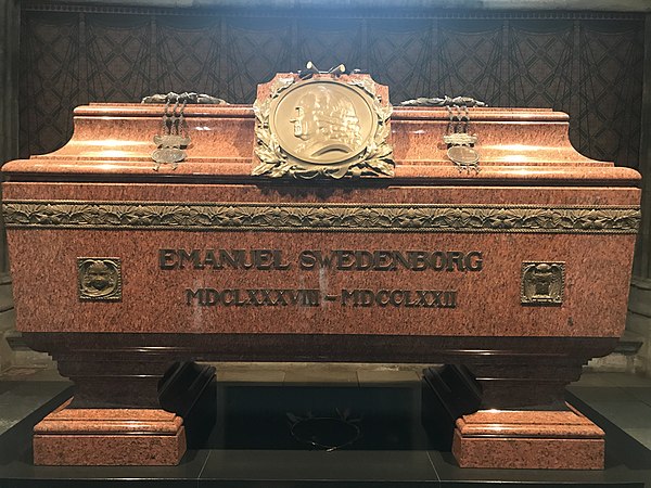 Swedenborg's crypt in Uppsala Cathedral