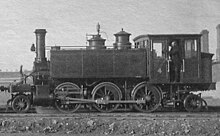 2-6-2 Grant locomotive to China in 1887 for use by the Chinese Engineering & Mining Company Grant 2-6-2 Works No. 1713 of 1887.jpg