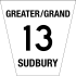 Greater Sudbury Road 13 shield