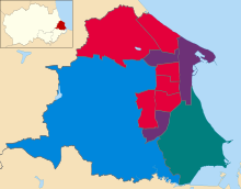 Map of the results Hartlepool UK local election 2016 map.svg