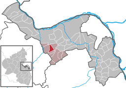 Läget för Horrweiler i Landkreis Mainz-Bingen