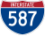 Interstate 587 penanda