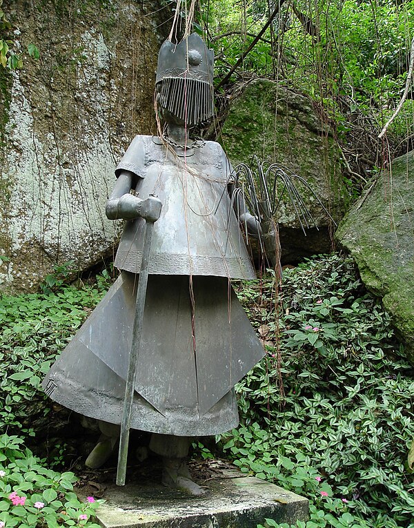 Iansã Sculpture at the Catacumba Park, Rio de Janeiro, Brazil