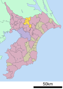 Chiba Prefecture'daki Inba Bölgesi.svg