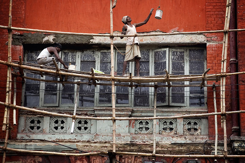 File:India - Kolkata bamboo scaffolding - 3574.jpg