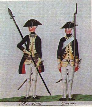 Infanterie Regiment von Donop - officer and private 1783.JPG