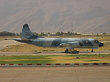A Lockheed P-3F Orion of the Islamic Republic of Iran Air Force (s/n 5-8703), at Shiraz Int'l Airport in 2007. Iranairforcep3f.jpg