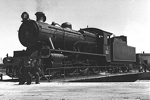 P-Class locomotive no. 60 in Israel Railways service in 1950