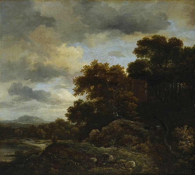 File:Jacob van Ruisdael - Wooded Hill with a Ruin HK-153.jpg