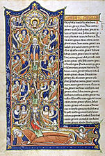 مخطوطة الكتاب المقدس للكبوشين في المكتبة الوطنية، في فرنسا تعود إلى عام 1180.