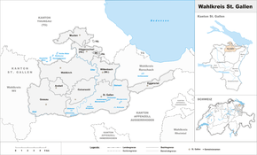 Map of constituency St. Gallen