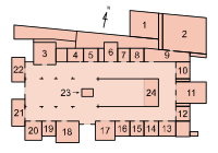 Katedra na Wawelu - map with numbers.svg