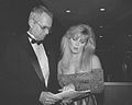 Ken Haines with actress and presenter Lisa Hartman at the Sports Emmy Award Show in New York