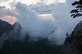 Khodz River Canyon, Adygea, Верховья реки Ходзь, закат в облаках, Адыгея.jpg