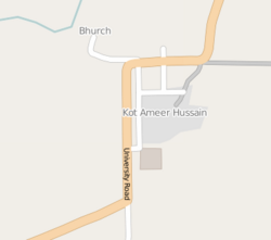 Bhurch lies in the southwest of Ameer Hussain