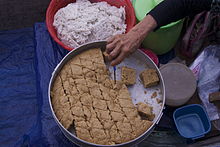 Indonesian kue apem, sold in Lok Baintan floating market, Banjar Regency, South Kalimantan Kue apem Pasar Terapung Lok Baintan.jpg