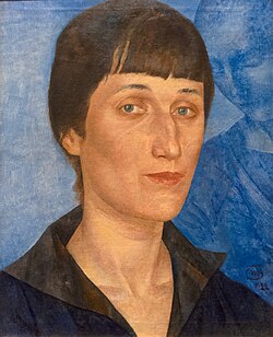 A poetesa rusa Anna Akhmatova en un retrato de 1922.
