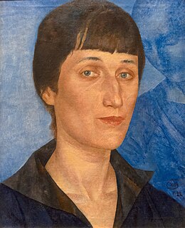 Kuzma Petrov-Vodkin. Portrait of Anna Akhmatova. 1922.jpg