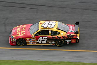 Petty's car at Daytona in 2008 Kyle Petty 2008 Wells Fargo Dodge Charger.jpg