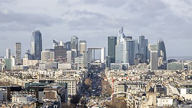 Skyline of La Défense in Paris
