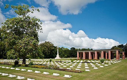 Part of the Labuan War Cemetery in 2011 Labuan WWII-Memorial.jpg