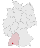 Lokasi Tuttlingen di Jerman