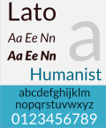 Thumbnail for Lato (typeface)