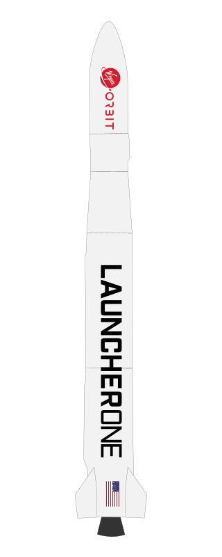 <span class="mw-page-title-main">LauncherOne</span> Two-stage, air-launched rocket by Virgin Orbit