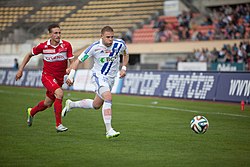 Lausanne Sport vs FC Sion - Avril 2014 - Vincent Rüfli & Yoric Ravet.jpg
