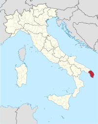 Položaj Provincije Lecce u Italiji