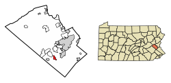 Emplacement dans le comté de Lehigh, Pennsylvanie