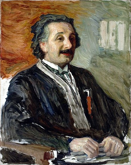 The portrait of Albert Einstein by Leonid Pasternak (1924) in the Mathematics and Computer Science Library of the Hebrew University of Jerusalem[46]