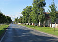 Čeština: Hlavní ulice – silnice II/118 – v Libomyšli English: Side street in Libomyšl, Czech Republic