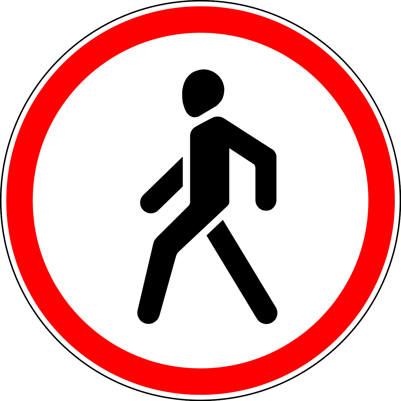 Движение пешеходов. Знак движение пешеходов запрещено. Движение пешеходов запрещено дорожный. Запрещающие знаки для пешеходов. Знак движение пешеходов запрещено картинка.