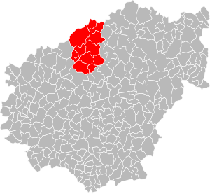 Location of the CC de Vézère-Monédières in the Corrèze department