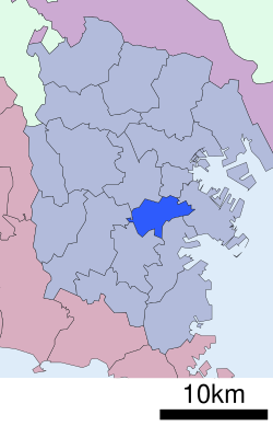 Minami'nin Yokohama'daki konumu