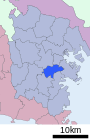 Location of Minami ward Yokohama city Kanagawa prefecture Japan.svg