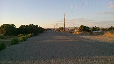 El Charro Road east of Pleasanton; much of this road is used for quarry transport