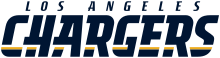First Chargers wordmark of the second Los Angeles era 2017-2019 Los Angeles Chargers wordmark.svg