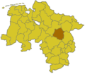 Lage des Landkreises Celle in Niedersachsen